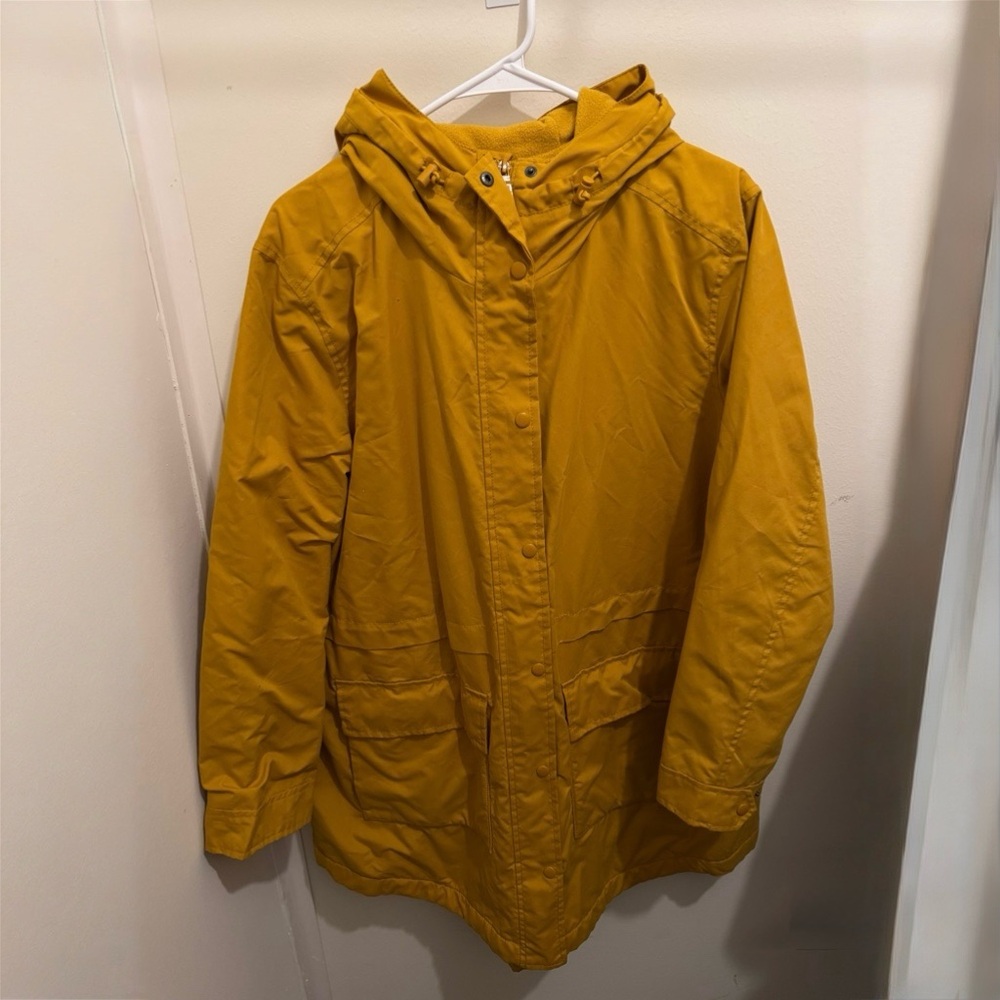 Men's Mustard Hooded Jacket